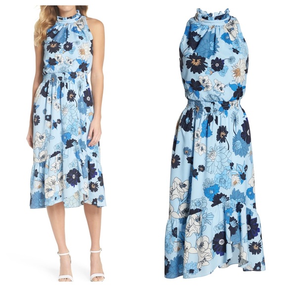 Vince Camuto Dresses & Skirts - Vince Camuto Floral Blouson Midi Dress